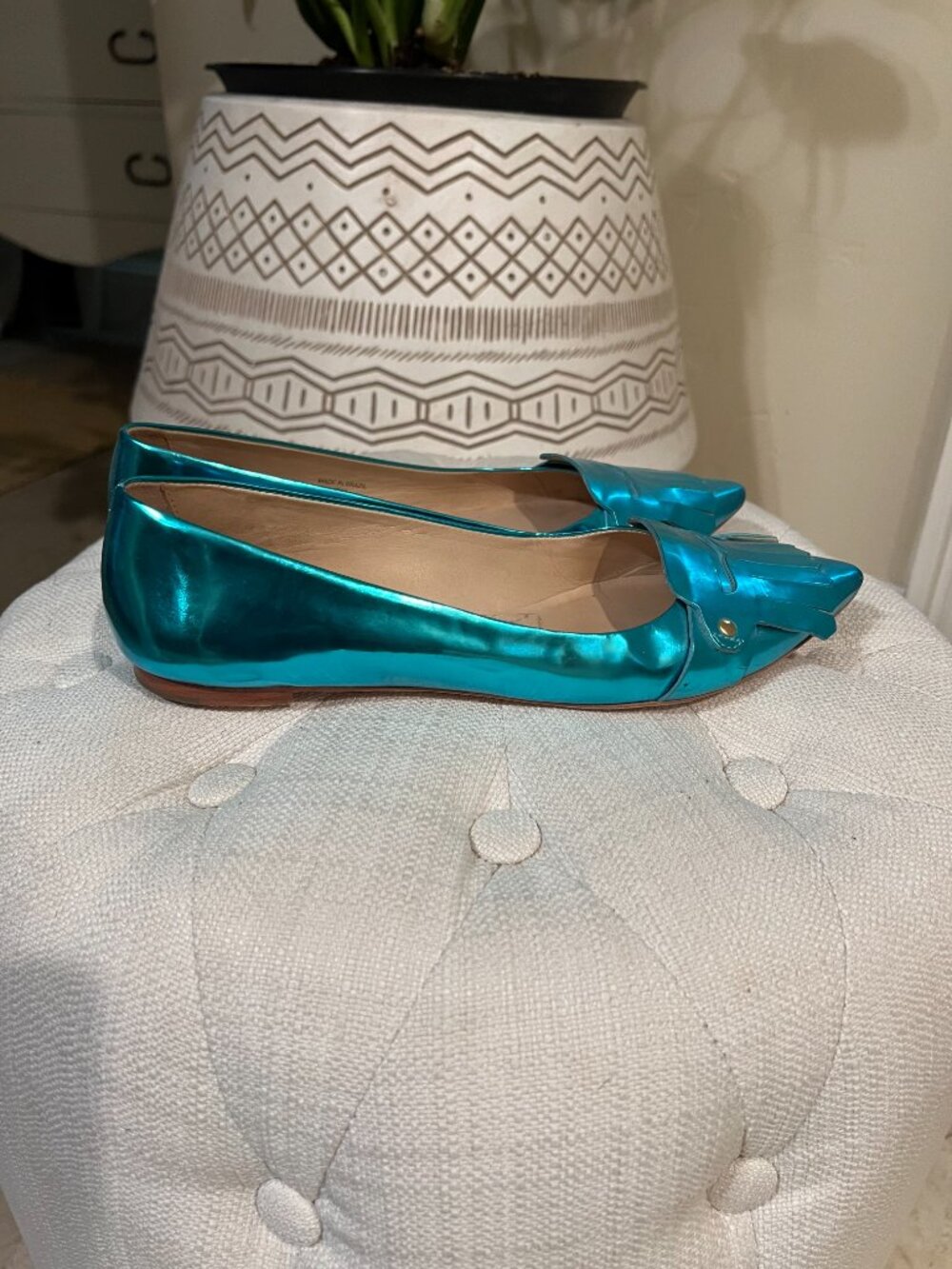 Kate Spade Turquoise Flats - Picture 2 of 8